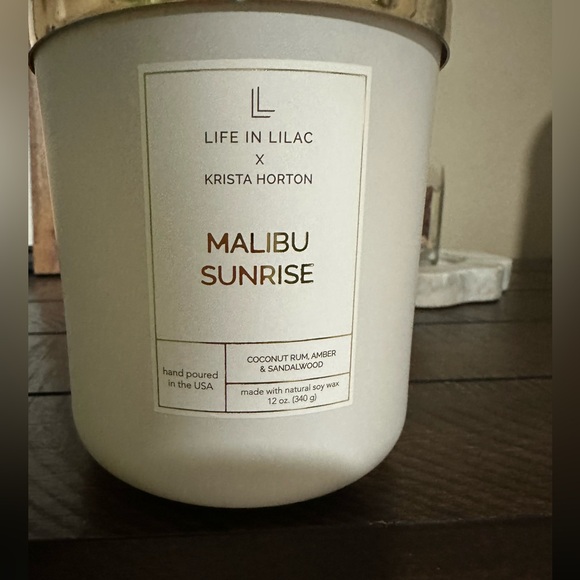 New in Box, Life in Lilac candle Malibu Sunrise by Krista Horton - Picture 2 of 2